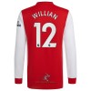 Officiële Voetbalshirt Arsenal Willian 12 Thuis 2021-22 Lange Mouw - Heren